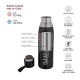 Dubblin Dolphin 550 Vacuum Insulated Steel Water Bottle 550ml