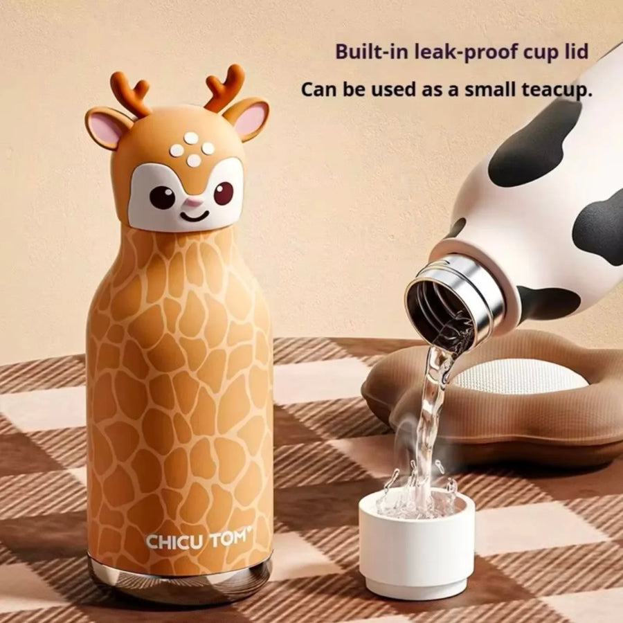 Chicu Tom Animal Water Bottles - All 7 designs group shot