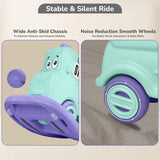 3-in-1 Baby Ride-On Rocker & Balance Board - Mint Green Purple