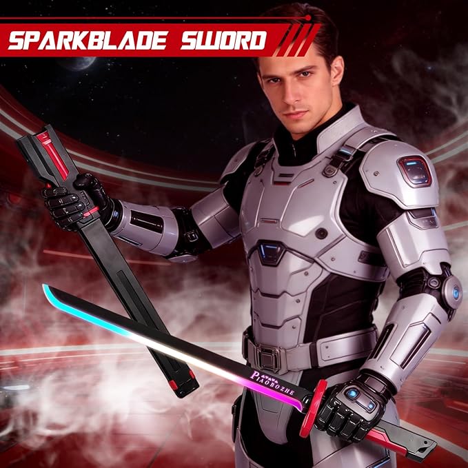 Piaobo Zhe RGB Light Sword with Spark, Spray & Sound Effects