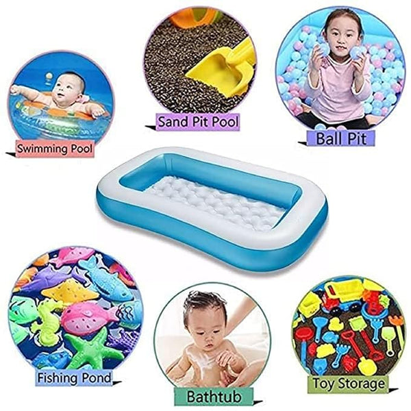 Intex Wet Set Rectangular Inflatable Kids Pool – 166cm x 100cm x 25cm