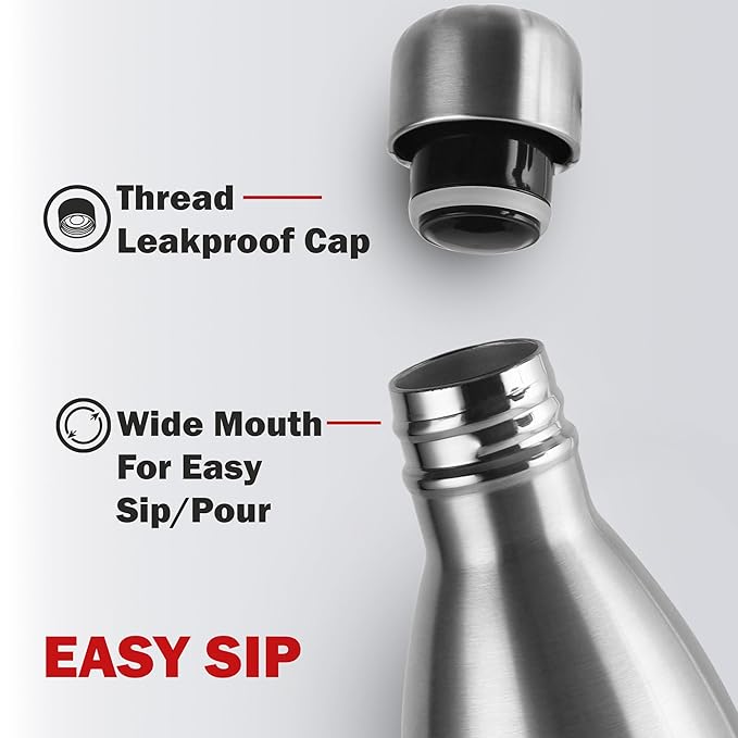 Cello Swift 1000 Vacu Steel Vacuum Insulated Water Bottle 1 Litre