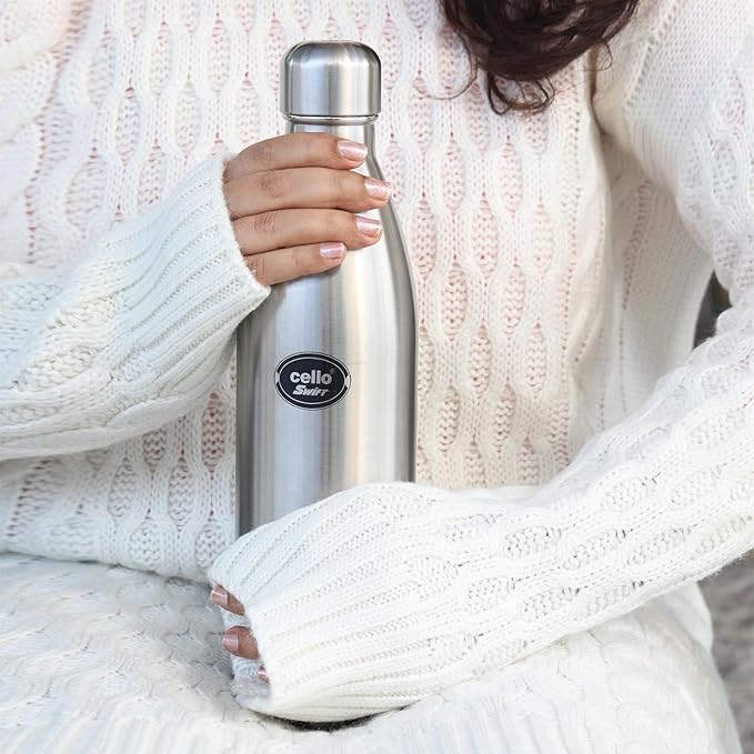 Cello Swift 500 Vacu Steel Vacuum Insulated Water Bottle 500ml