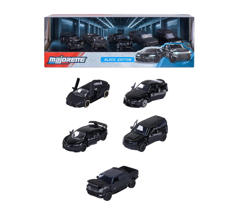 Majorette Black Edition 5-Pack Die-Cast Cars