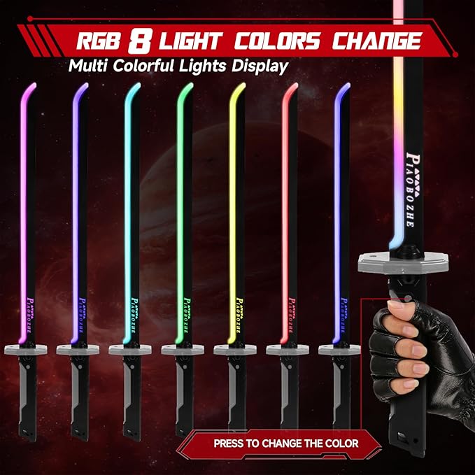 Piaobo Zhe RGB Light Sword with Spark, Spray & Sound Effects