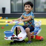 Toyzone Eco Avengers Magic Car – Swing Ride-On with Music & LED Lights for Kids