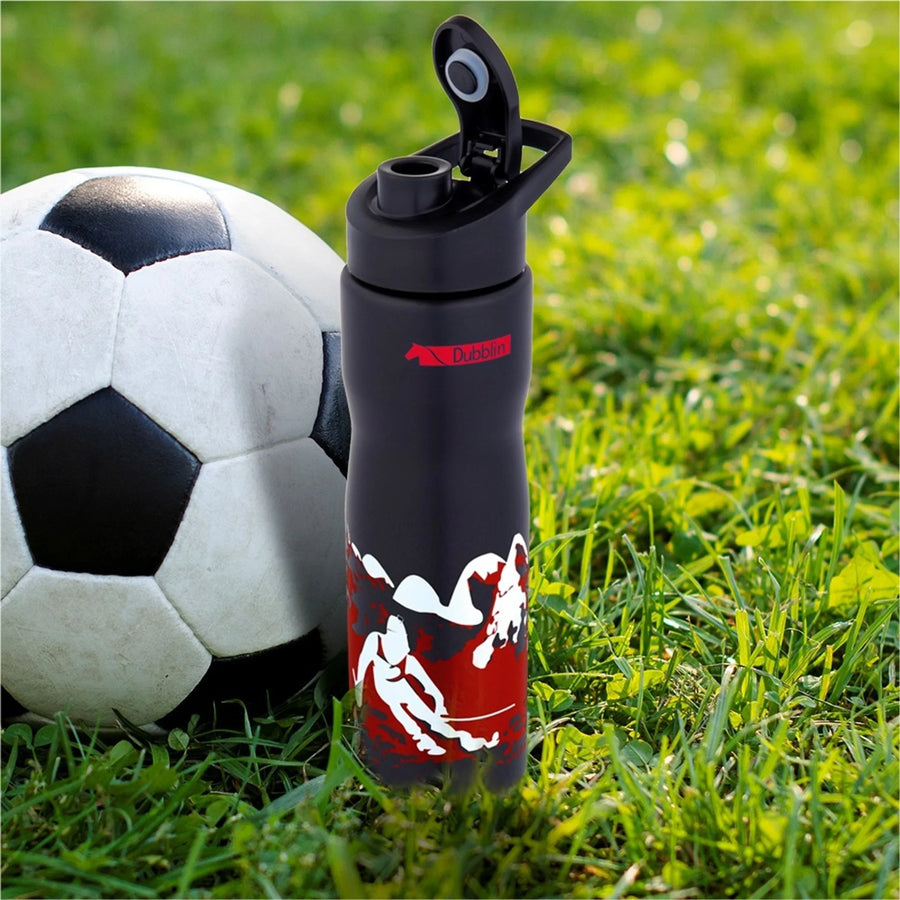 DUBBLIN Adventure Stainless Steel Sipper Water Bottle, Sports Water Bottle (Red 750ML) 750 ml Steel Sipper (Pack of 1, Red)
