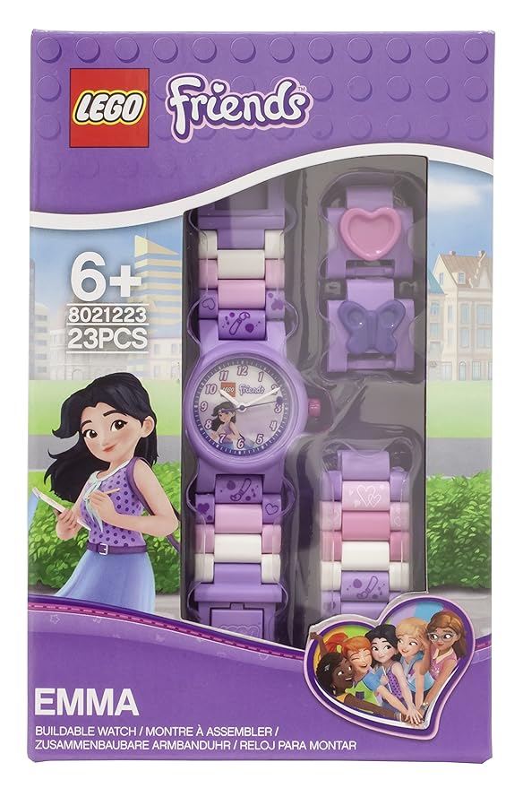 LEGO Friends Emma Buildable Watch | 23 Pcs | Purple | Girls Watch 6+