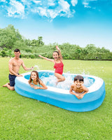 Bestway Family Inflatable Swimming Pool – Large 2-Ring Blue