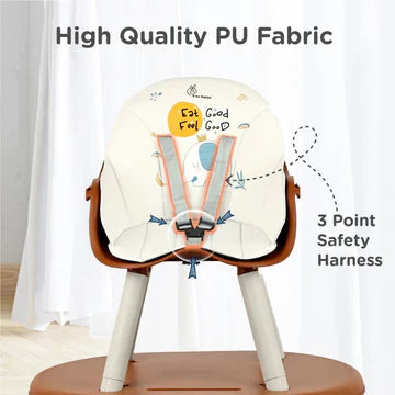 R for Rabbit 3-in-1 Multifunctional Baby High Chair - Brown Cream