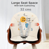 R for Rabbit 3-in-1 Multifunctional Baby High Chair - Brown Cream