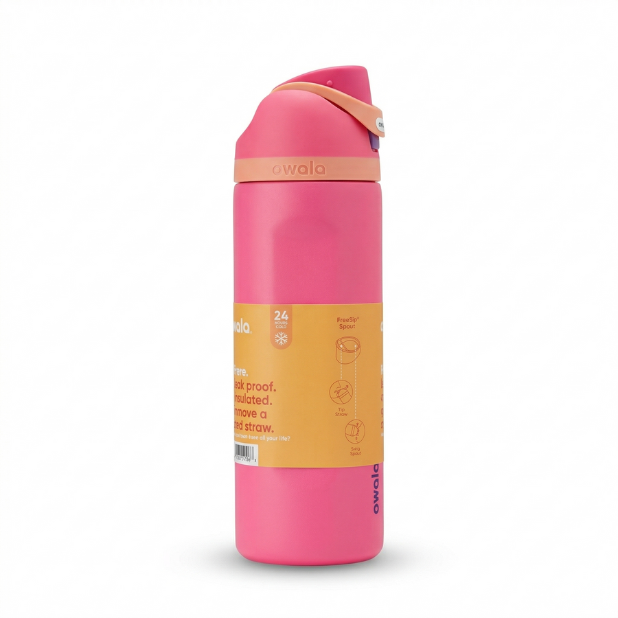 Owala FreeSip Insulated Water Bottle 32oz – Hot Pink
