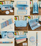 Cinnamoroll Pastel Blue Pencil Organizer Set