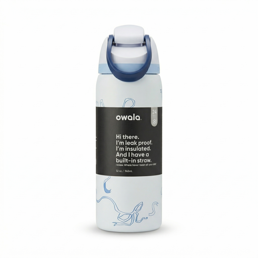 Owala FreeSip Insulated Water Bottle 32oz – Blue Ribbon