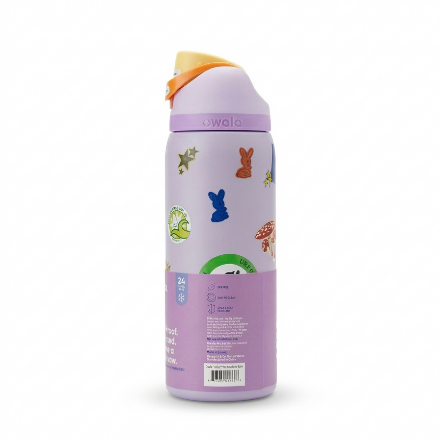 Owala FreeSip Insulated Water Bottle 24oz – Lavender Sticker