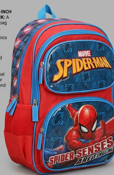 Striders Spiderman School Bag 14 Inches