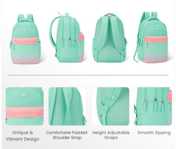 Genie Twinkledusk 17 SB School Backpack - Green