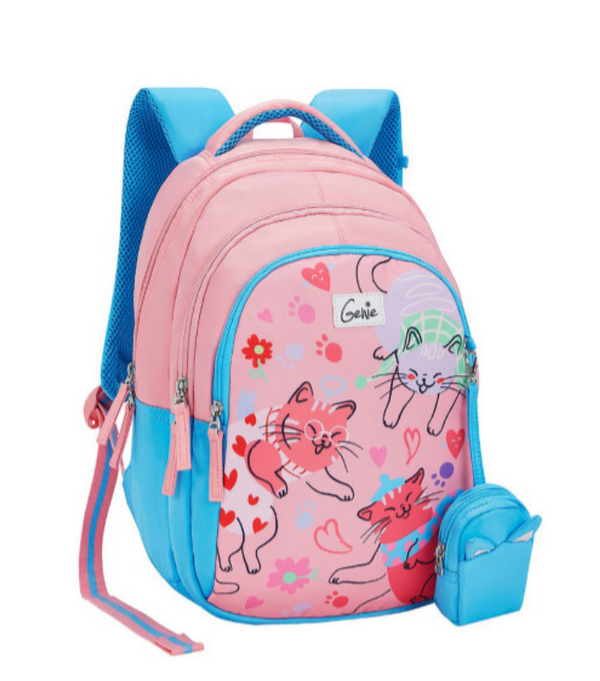 Genie Purrfect 15 SB School Backpack - Pink