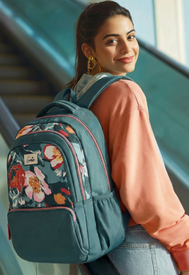 Genie Diasora 19 SB School Backpack - Dark Green