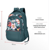 Genie Diasora 19 SB School Backpack - Dark Green