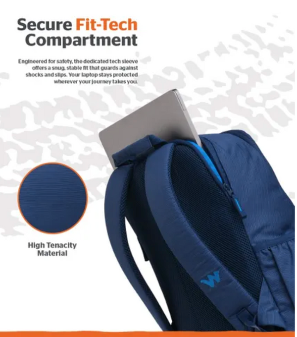 Wildcraft Drifter 15 Backpack - Navy