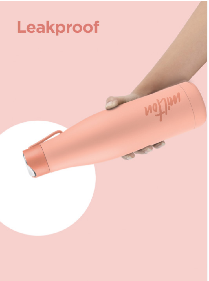 Milton Fame 1000 Stainless Steel Insulated Water Bottle 880ml - Peach