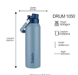 Dubblin DRUM 1050 Stainless Steel Vacuum Water Bottle 1050ml