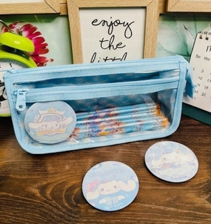 Cinnamoroll Pastel Blue Pencil Organizer Set