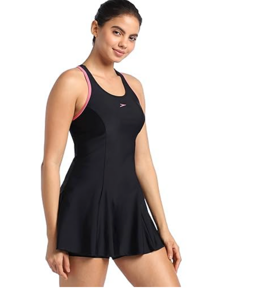 Speedo AF Racerback Swimdress with Boyleg – Women's Swimwear | TrueNavy/Marine Blue