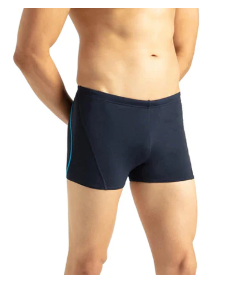 Speedo AM ESS Splice Aquashort – Men's Swimwear | Black/Bolt | Size 42
