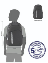 Wildcraft Wiki 4 Illusion 37.5L School Bag – Twill Black