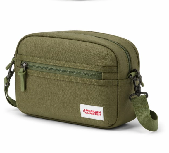 American Tourister AMT ERA Carter Cross Body Bag – Olive