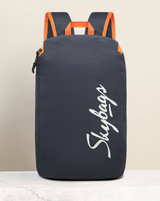 Skybags Klik Daypack 01 Backpack – Grey (Green & Orange)