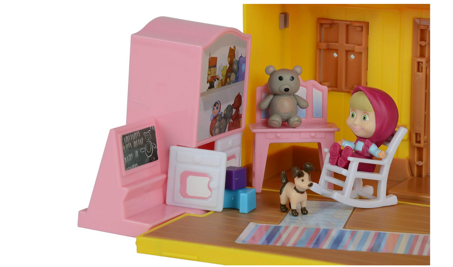 Masha and the Bear – Masha's House Playset with Doll & Accessories
