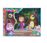 Masha and the Bear – Mischievous Masha with Bear Figure Set