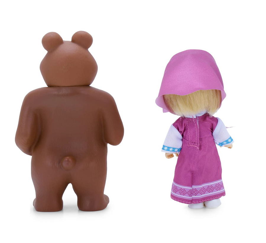 Masha and the Bear – Mischievous Masha with Bear Figure Set