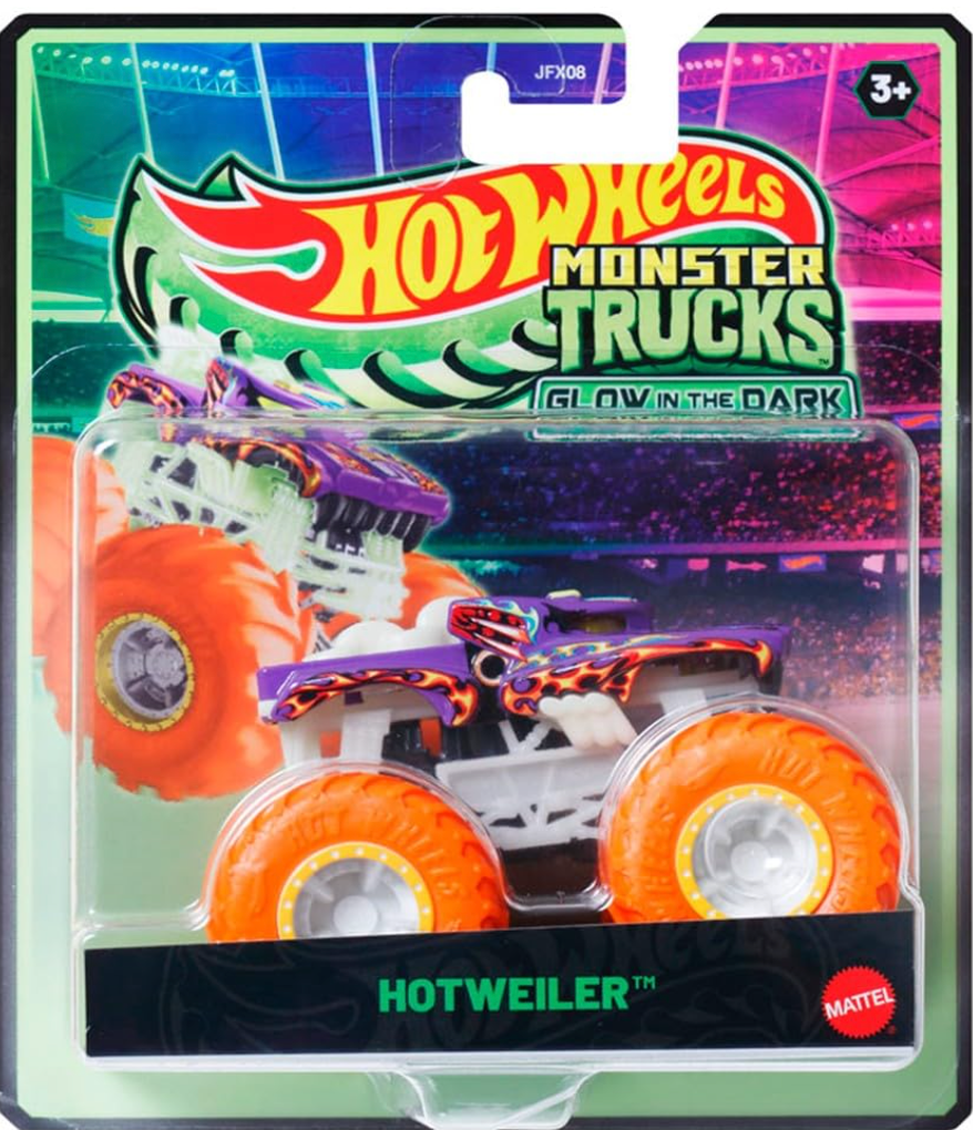 Hot Wheels Monster Trucks Glow in the Dark - Hotweiler (JFX19)