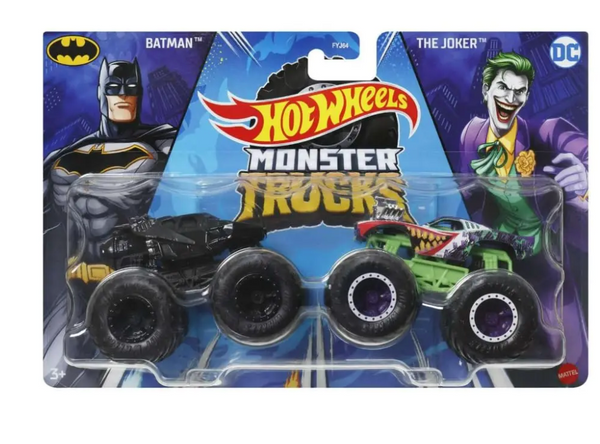 Hot Wheels Monster Trucks - Batman vs The Joker DC 2-Pack (FYJ04)