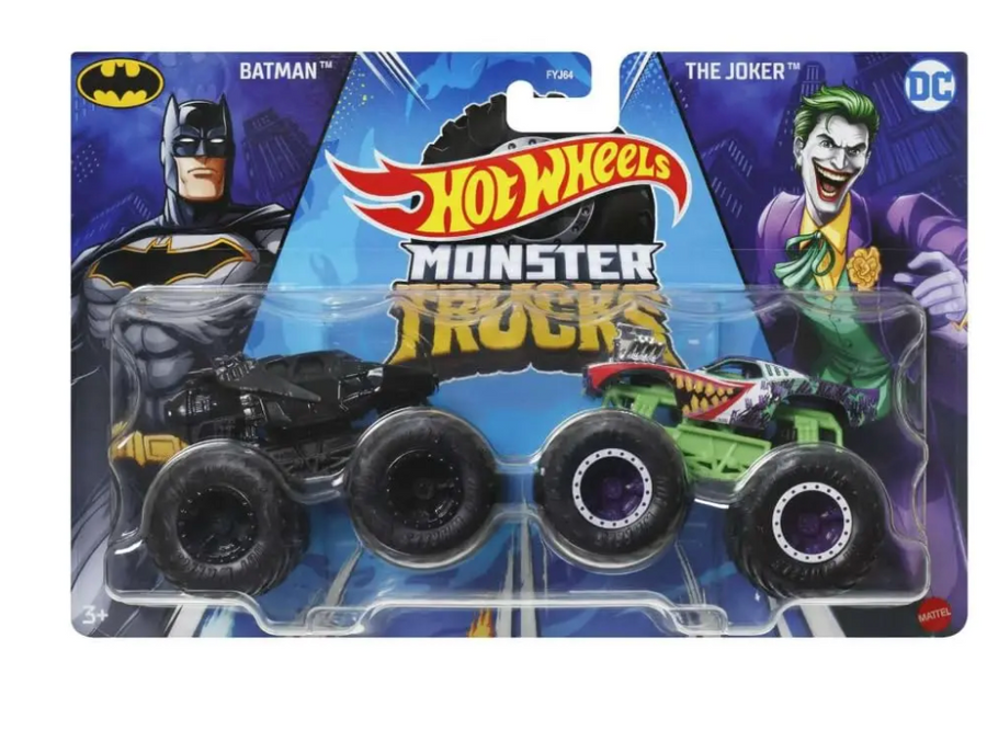 Hot Wheels Monster Trucks - Batman vs The Joker DC 2-Pack (FYJ04)