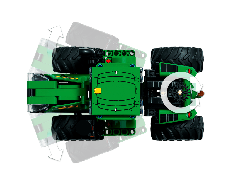LEGO Technic John Deere 9620R 4WD Tractor - 390 Pieces (42136)