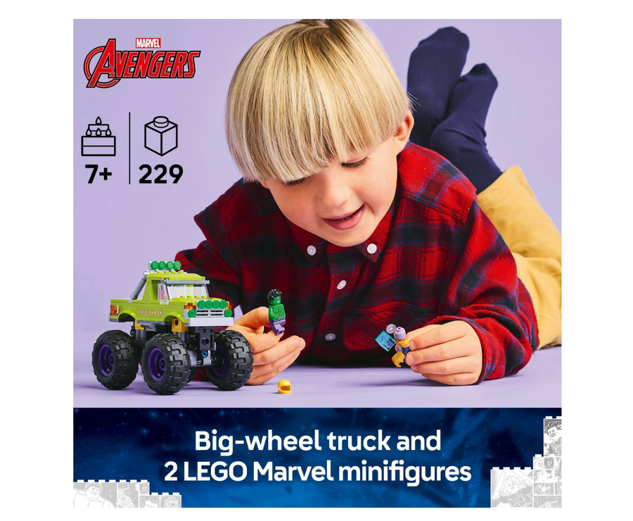 LEGO Marvel The Hulk Truck vs. Thanos 76312