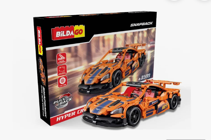 BildaGo Snapback Hyper Cruze Racer Car Building Blocks