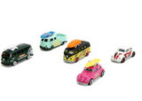 Majorette Volkswagen The Originals Gift Set – 5 Die-Cast Toy Cars with Rotating Wheels