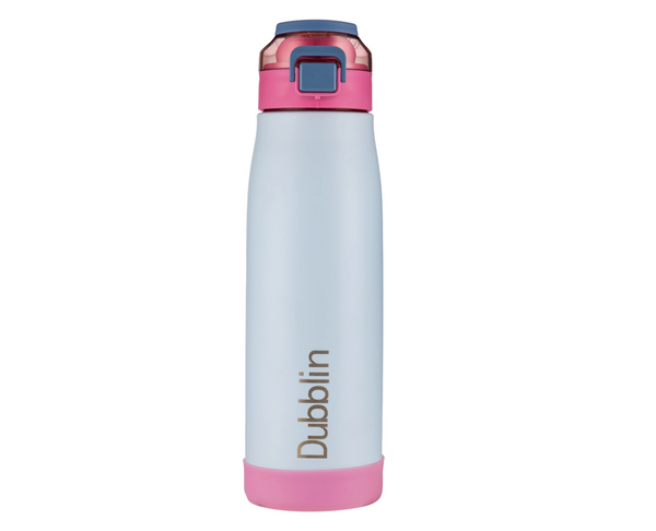 Dubblin Club 750 Stainless Steel Water Bottle – 750ml Double Wall Vacuum, BPA Free