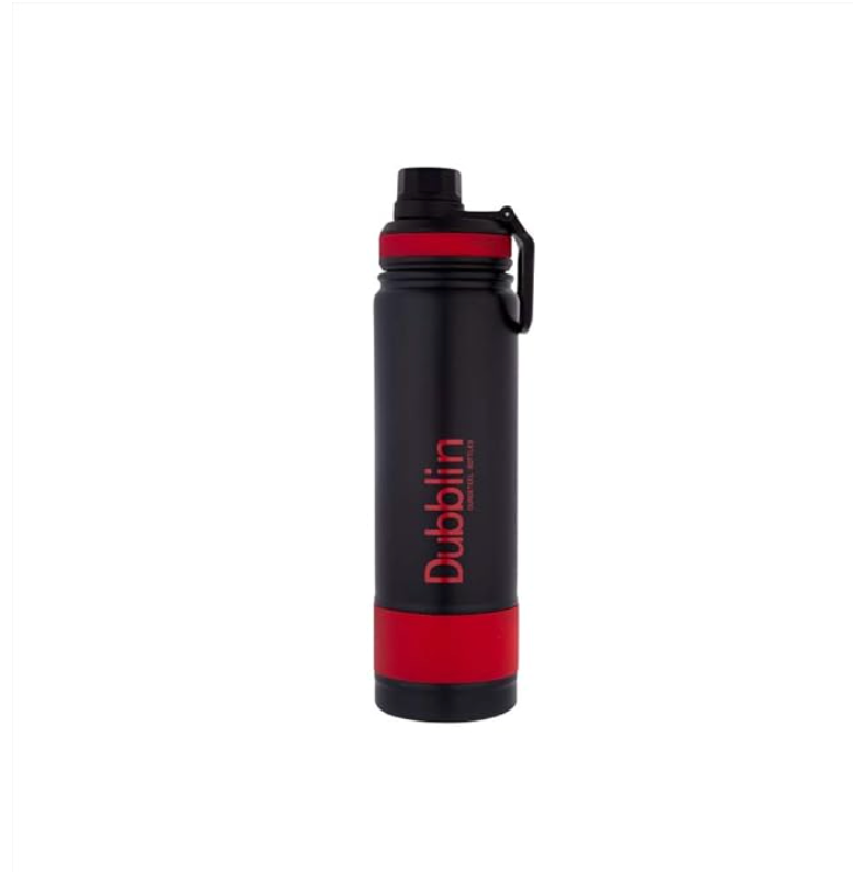Dubblin Trump 750 Stainless Steel Water Bottle – 720ml, Hot 12Hrs Cold 24Hrs, BPA Free (Orange)