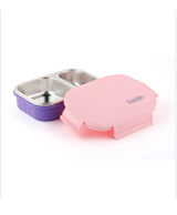 Dubblin Ricky Lunch Box – Stainless Steel, 2 Compartments, BPA Free