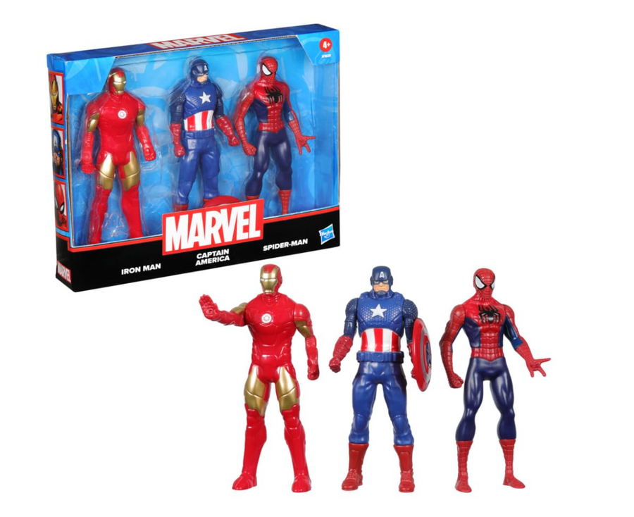 Hasbro Marvel 3-Pack Action Figures – Iron Man, Captain America & Spider-Man