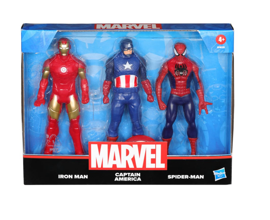Hasbro Marvel 3-Pack Action Figures – Iron Man, Captain America & Spider-Man