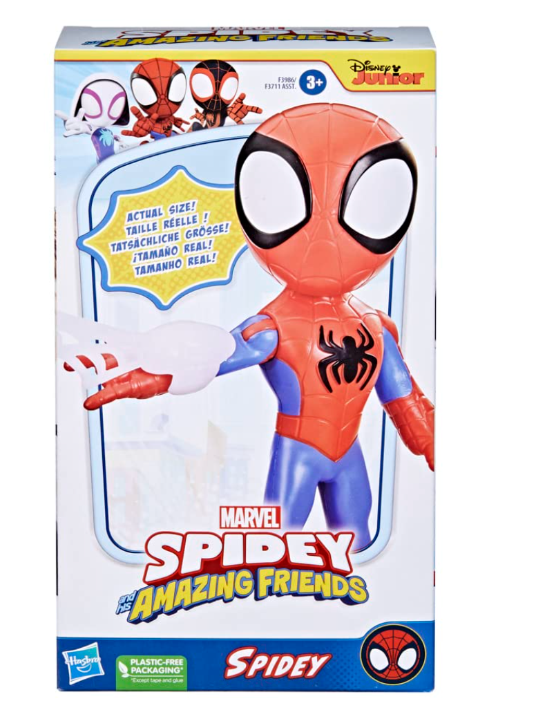 Hasbro Marvel Spidey and His Amazing Friends – Spidey 9 Inch Action Figure with Web Accessory