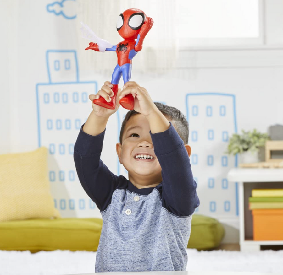Hasbro Marvel Spidey and His Amazing Friends – Spidey 9 Inch Action Figure with Web Accessory